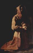 Francisco de Zurbaran Knieender Hl. Franziskus oil painting reproduction